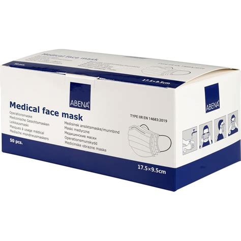 Abena Medical Disposable Face Masks Type Iir Pack