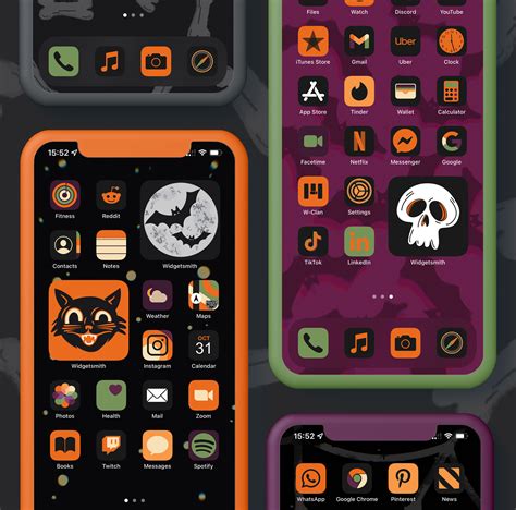 Halloween Minimalist App Icons Aesthetic Halloween App Icons Iphone 🎃