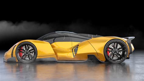 Side View Of Futuristic Sports Car 3d Render Free Image Download
