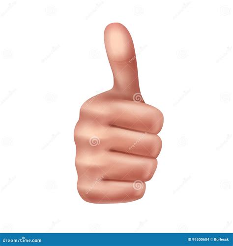 Gesture Thumbs Up Stock Vector Illustration Of Fine 99500684