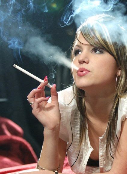 Sexy Beautiful Lady Blowing Such Smoke Telegraph