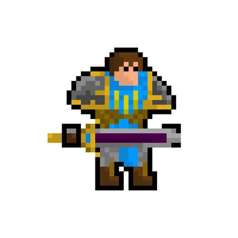 Pixel art pokemon pikachu déguisé : PixeLoL | Garen animated by serklaz on DeviantArt