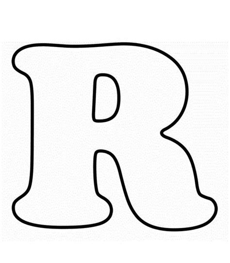R Molde Modelo De Folha Letras Do Alfabeto Para Impressão Alfabeto