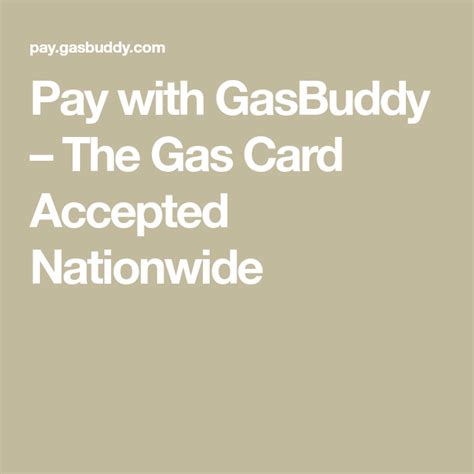 Join the 90 million people already saving! Pay with GasBuddy - The Gas Card Accepted Nationwide (With images) | Fuel rewards, How to save ...