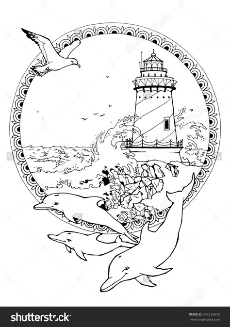 You could also print the picture by clicking the print button above the image. Free Printable Realistic Lighthouse Coloring Pages ...
