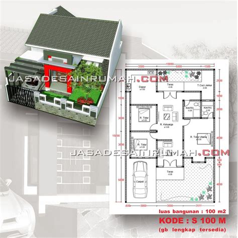 Foto Gambar Desain Rumah Minimalis Modern Luas Tanah Meter