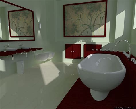 Blender Bathroom Yafaray By Vickym72 On Deviantart