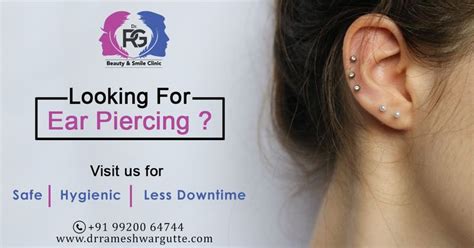 ear piercing ear piercings beauty smile dermatologist