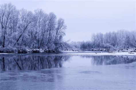 Winter River Free Stock Photo Public Domain Pictures