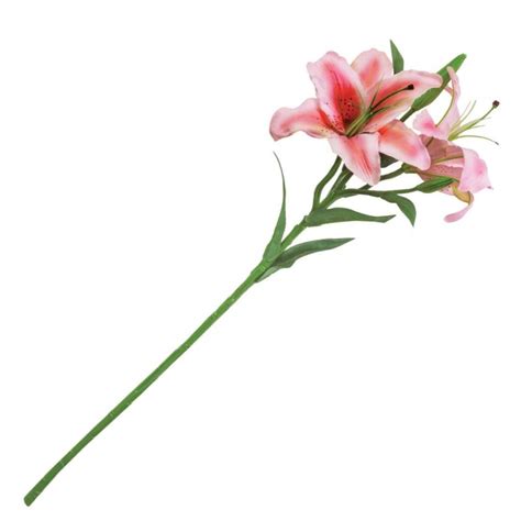 Pink Silk Lily Stem 18 Royal Imports