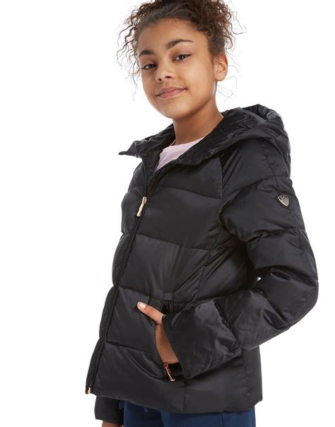 Арнольд шварценеггер, дэнни девито, эмма томпсон и др. EA7 Girls' Shiny Down Jacket Junior in Black - Lyst