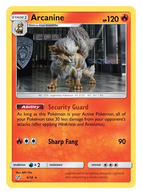 A page for describing characters: Here is every Detective Pikachu Booster Pack Pokémon card | Dot Esports