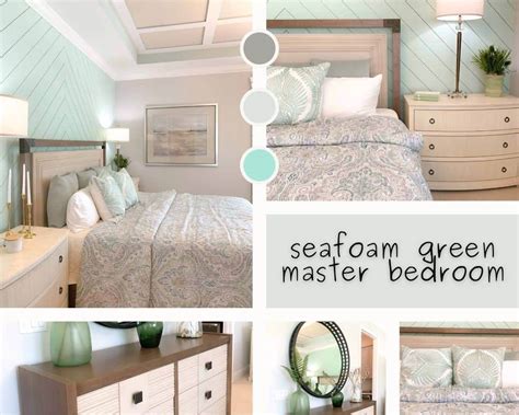 seafoam green airy bedroom design beach houses