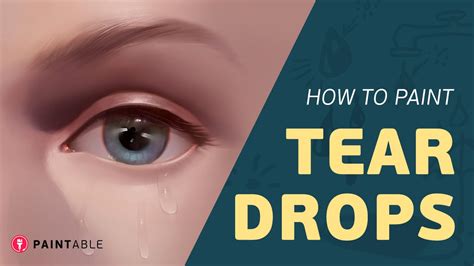 How To Paint Realistic Tears And Water Droplets Step By Step YouTube