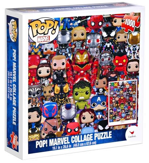 Marvel and dc heroes collage puzzle 100pcs 9.1in x 10.3 in new in box. Funko Marvel Pop Puzzle (1000 Piece) - challenging ...