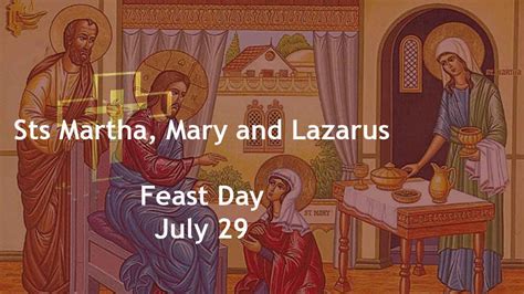 Saints Martha Mary And Lazarus Feast Day July 29 2023 Catholic