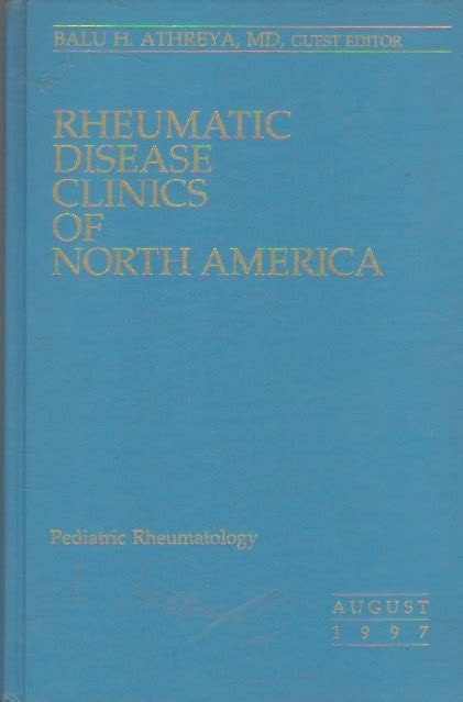 Rheumatic Disease Clinics Of North America Pediatric