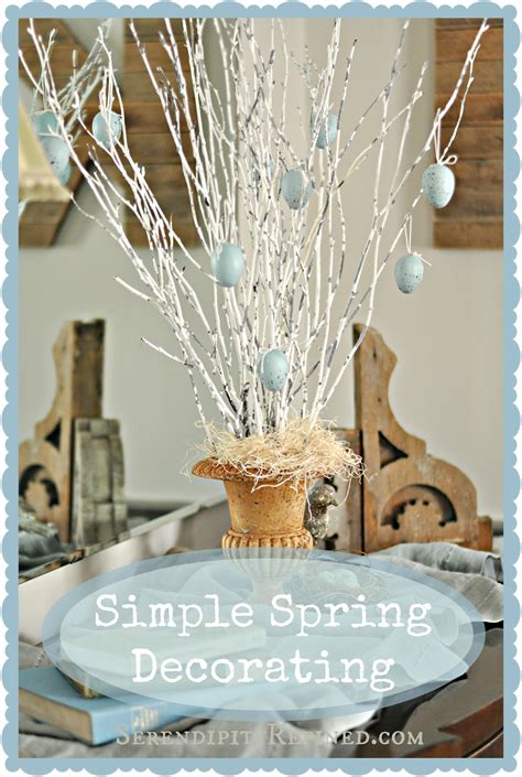 Serendipity Refined Blog Super Simple Spring Decor Diy Egg Tree