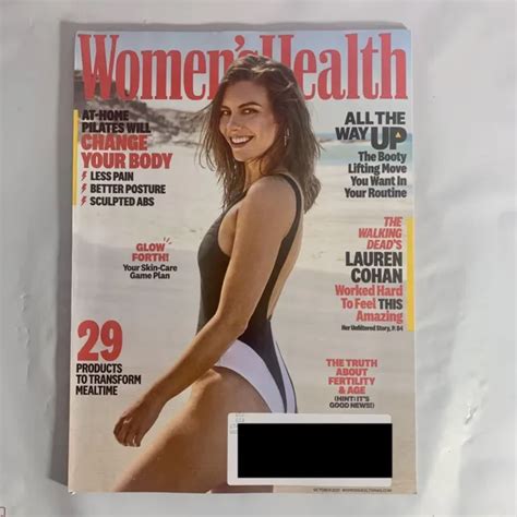 Womens Health Magazine October 2021 The Walking Deads Lauren Cohan Pilates Skin 719 Picclick
