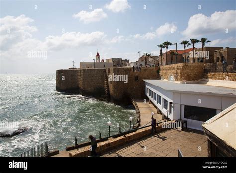 View Of The Old City Walls Akko Acre Israel Stock Photo Alamy