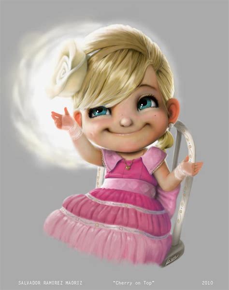 Little Cupid Girl Angel Cherub Cute Photoshop Painting
