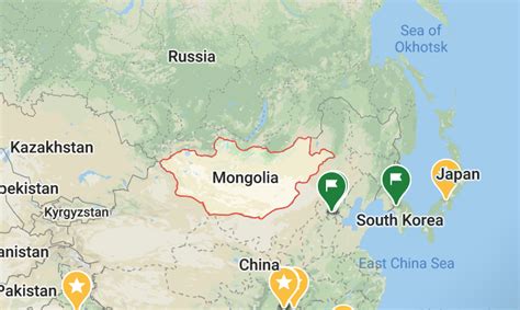 Mongolia World Map Mongolia Travel Guide