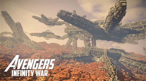 Recreating The Planet Titan In Minecraft Avengers Infinity War Youtube