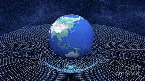 Earth Warping Spacetime Photograph By Design Cellsscience Photo