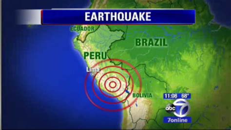 US Geological Survey reports magnitude 6.9 earthquake in central Peru 