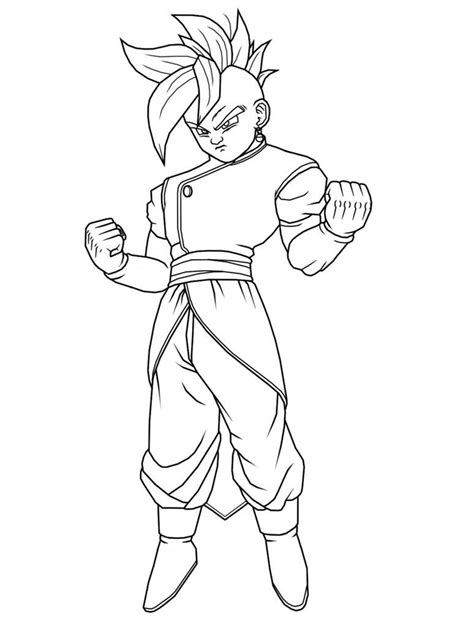 Contour goku from dragon ball z, try to change the thickness and darkness of the line. Dragon Ball Z God Emperor Ready To Fight | Desenhos ...