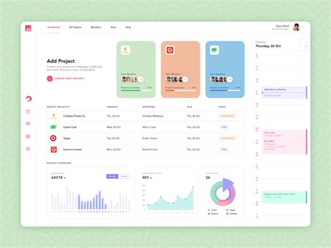 You can use them to find inspiration or to quality factors. Work Management Dashboard Free UI Kit | Theme-UI
