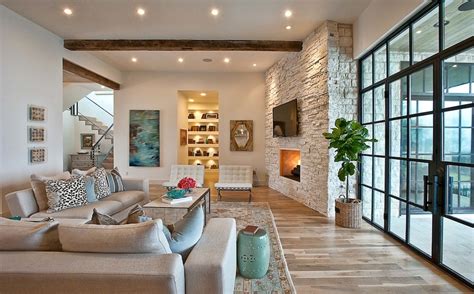 See more ideas about suburban house, house exterior, house. Elegant Suburban House With Exposed Interior Wood Beams