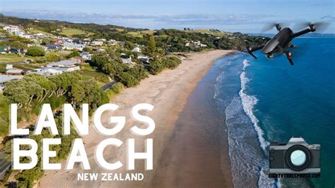 Langs Beach Drone Video New Zealand Youtube