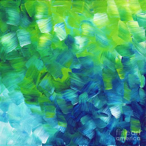 Abstract Art Original Textured Soothing Painting Sea Of Whimsy I By