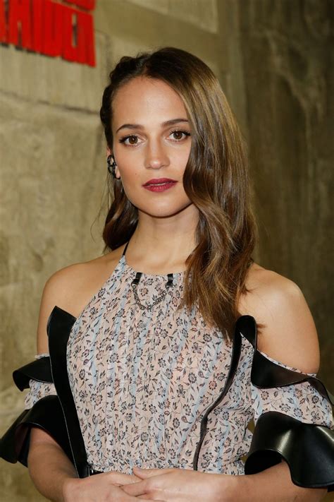 This stark transition from dramatic lead to action hero was only really only eclipsed, in our eyes, by the physical transformation she underwent to play the. Alicia Vikander - "Tomb Raider" Photocall in Berlin