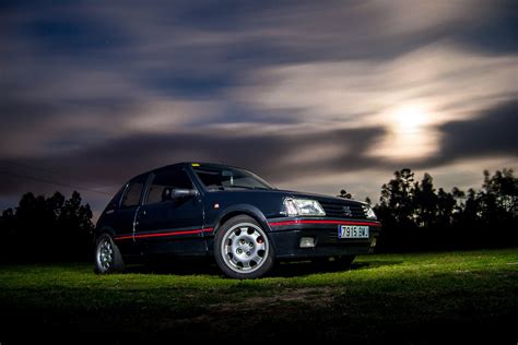 Peugeot 205 Gti Cars Coupe French Black Wallpapers Hd Desktop