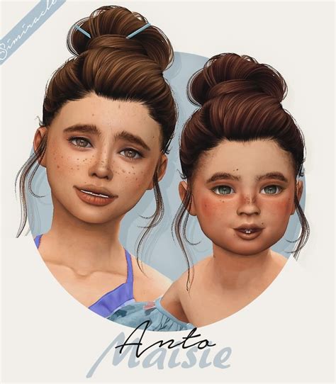 Simiracle Anto`s Maisie Hair Retextured Sims 4 Hairs The Sims 4