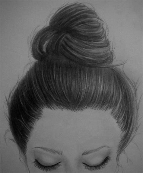How To Draw A Messy Bun Draw Easy