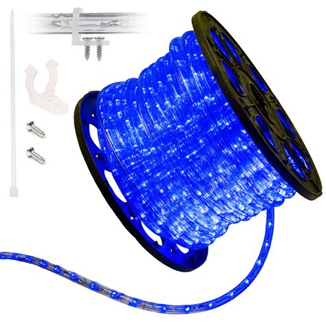 150 Blue Led Rope Light Home Outdoor Christmas Lighting Wyz Works