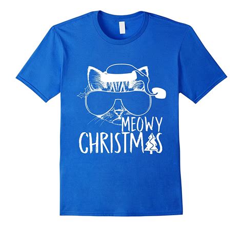 Meowy Christmas T Shirts Funny Cat Christmas Art Artvinatee