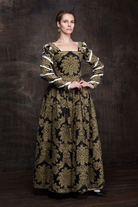 Renaissance Frau Kleid Nach Der Mode Des 16 Jahrhunderts Erstellt Und Enthält Alle Mode Trends
