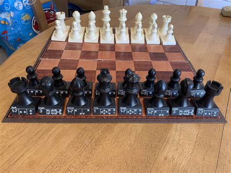 The pawn chess piece is often the most overlooked of all of the chess pieces. This chess set from 1972 has the valid moves for each piece stamped on their bases, making the ...