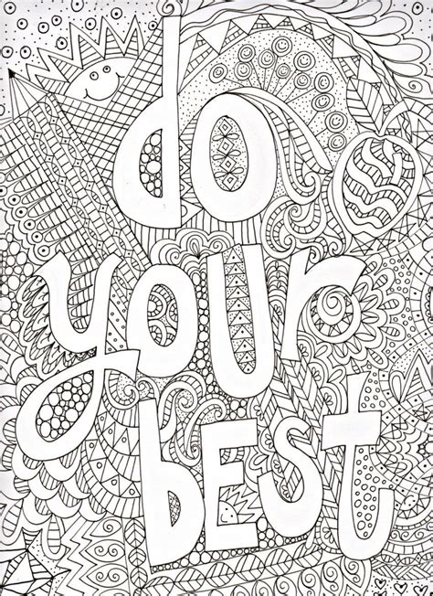 Awesome Motivational Quotes Coloring Pages Picture Ideas Printable