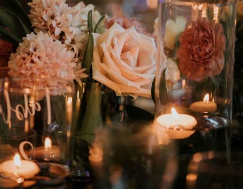 Wedding Table Decorations with Candles - Historic Acres