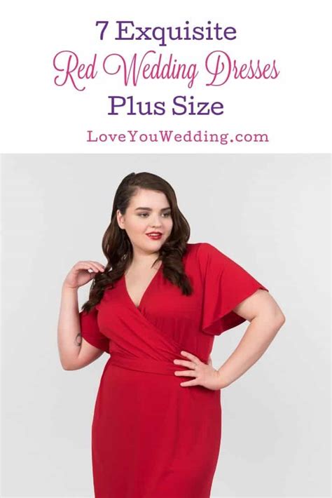 7 Exquisite Red Wedding Dresses Plus Size