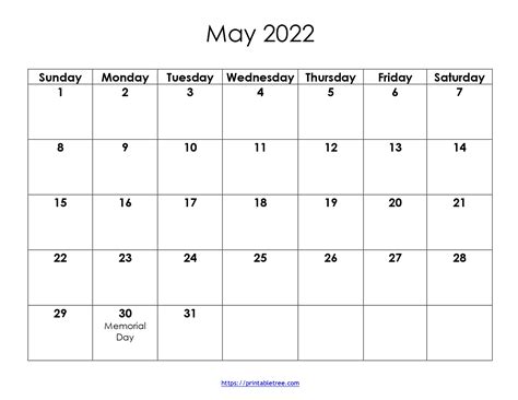 blank printable calendar june 2022 pdf templates download