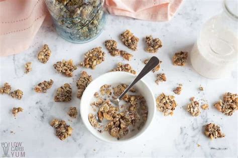 This granola recipe is tried and tested, i bring with me all my camping trips. Low-Carb Keto Granola | Diabetes Diet