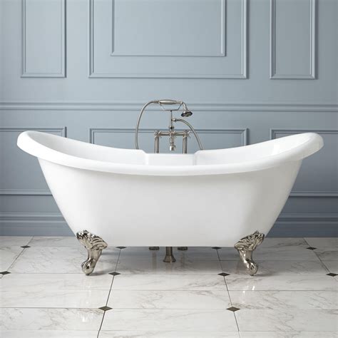 If decorating enthusiasts love it, it is because they mainly have a romantic and retro feel. Rosalind Acrylic Clawfoot Tub - Imperial Feet - Clawfoot ...