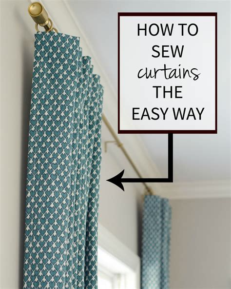 How To Sew Curtains The Easy Way The Chronicles Of Home Curtain