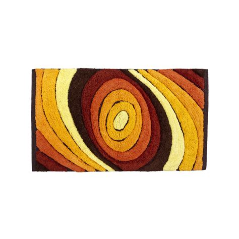 Zucchi biancheria casa letto e bagno: Set 2 tappeti design da bagno Drops Arancio Cipì, in ...